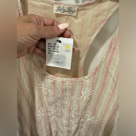 LoveShackFancy Ruffle Mini Racerback Dress size M, NWT - Picture 8 of 8